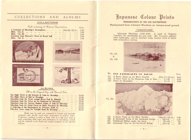 Hasegawa Publishing Company Catalog - Pages 8 and 9
