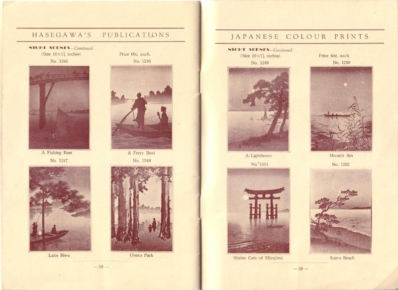 Hasegawa Publishing Company Catalog - Pages 38 and 39